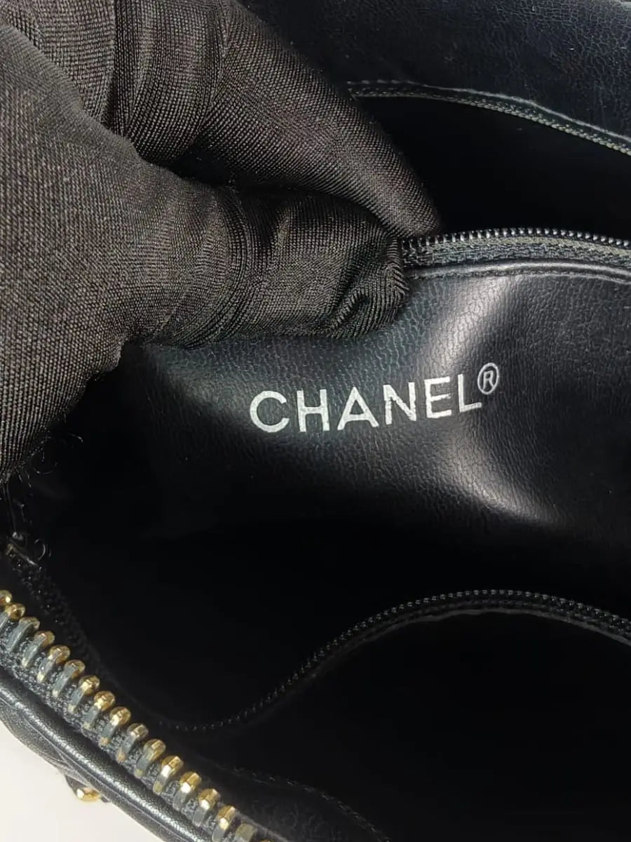 Chanel Sac Porté Épaule Lambskin Noir Sellier Vintage