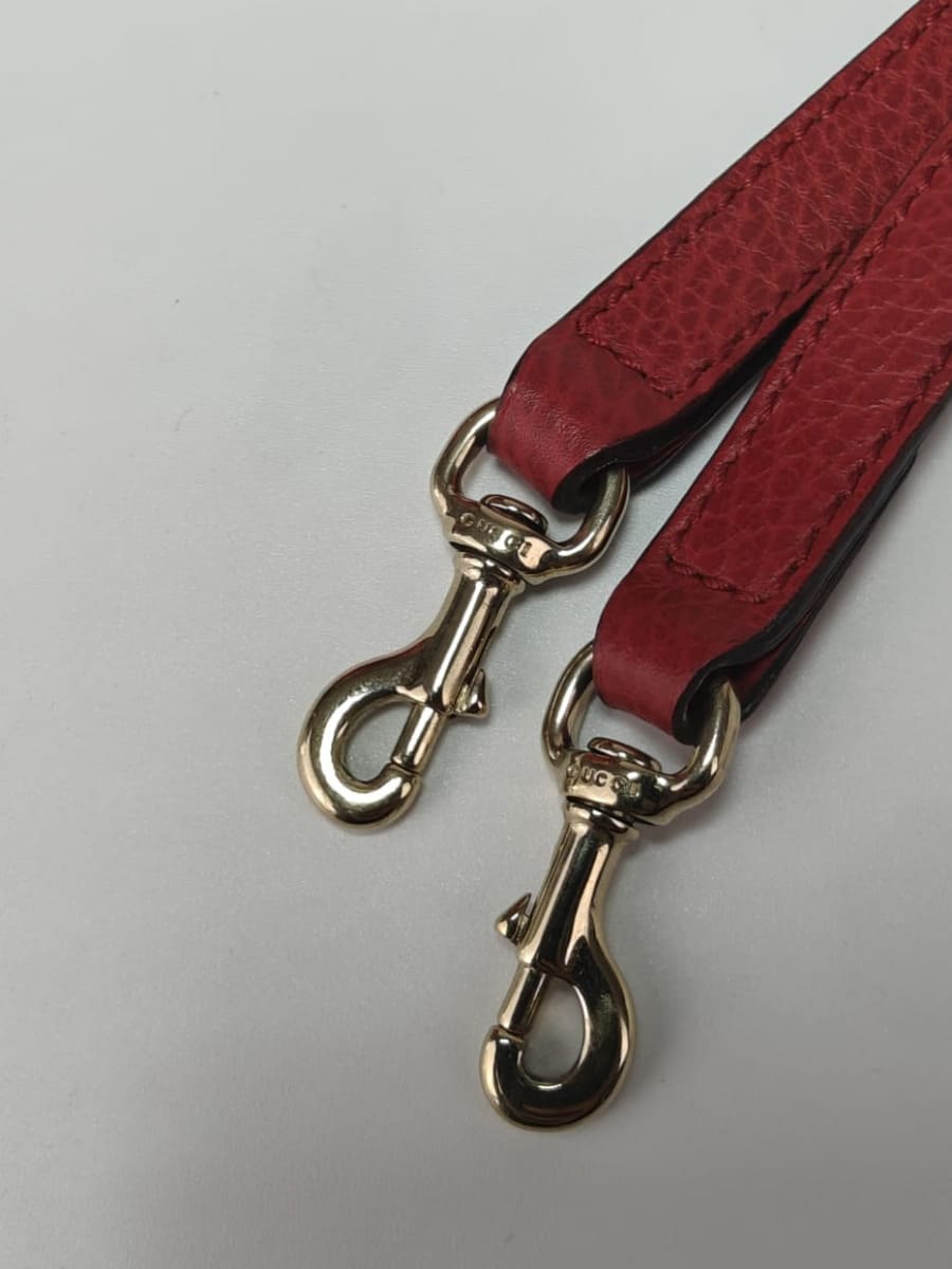 Gucci Dôme Cuir Grainé Rouge Sellier Vintage