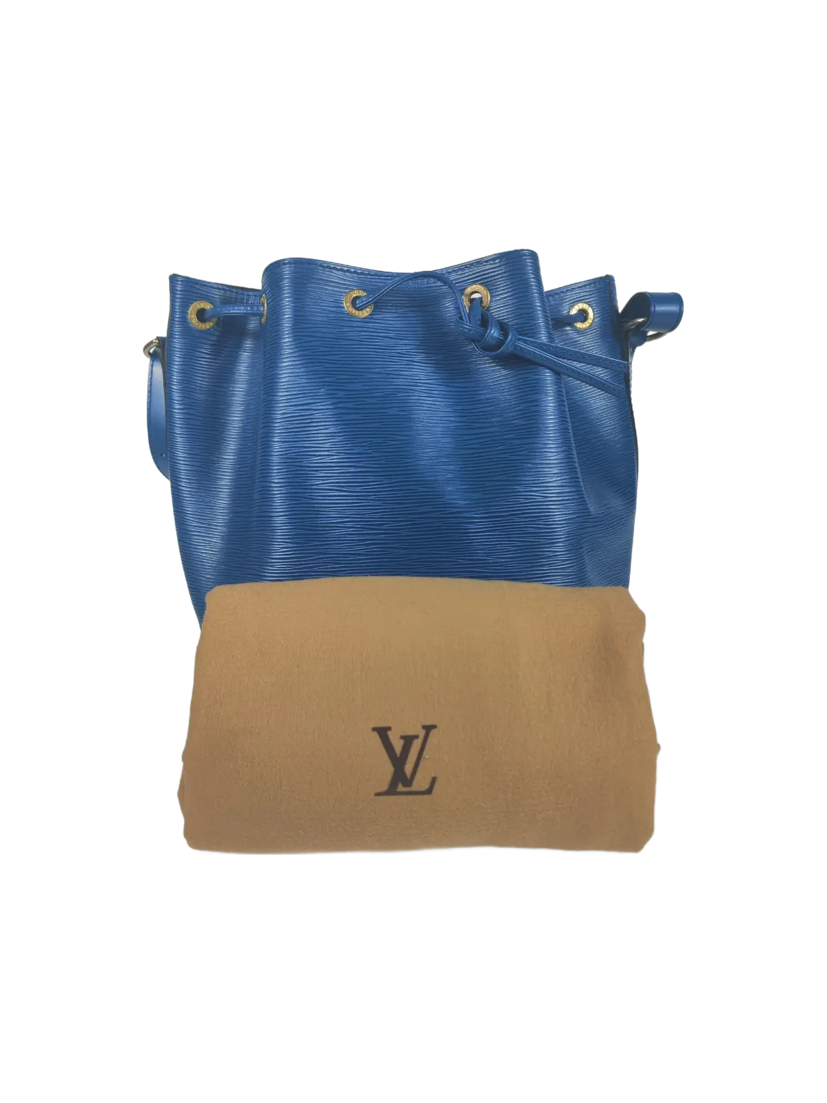 Louis Vuitton Petit Noé Épi bleu Sellier Vintage