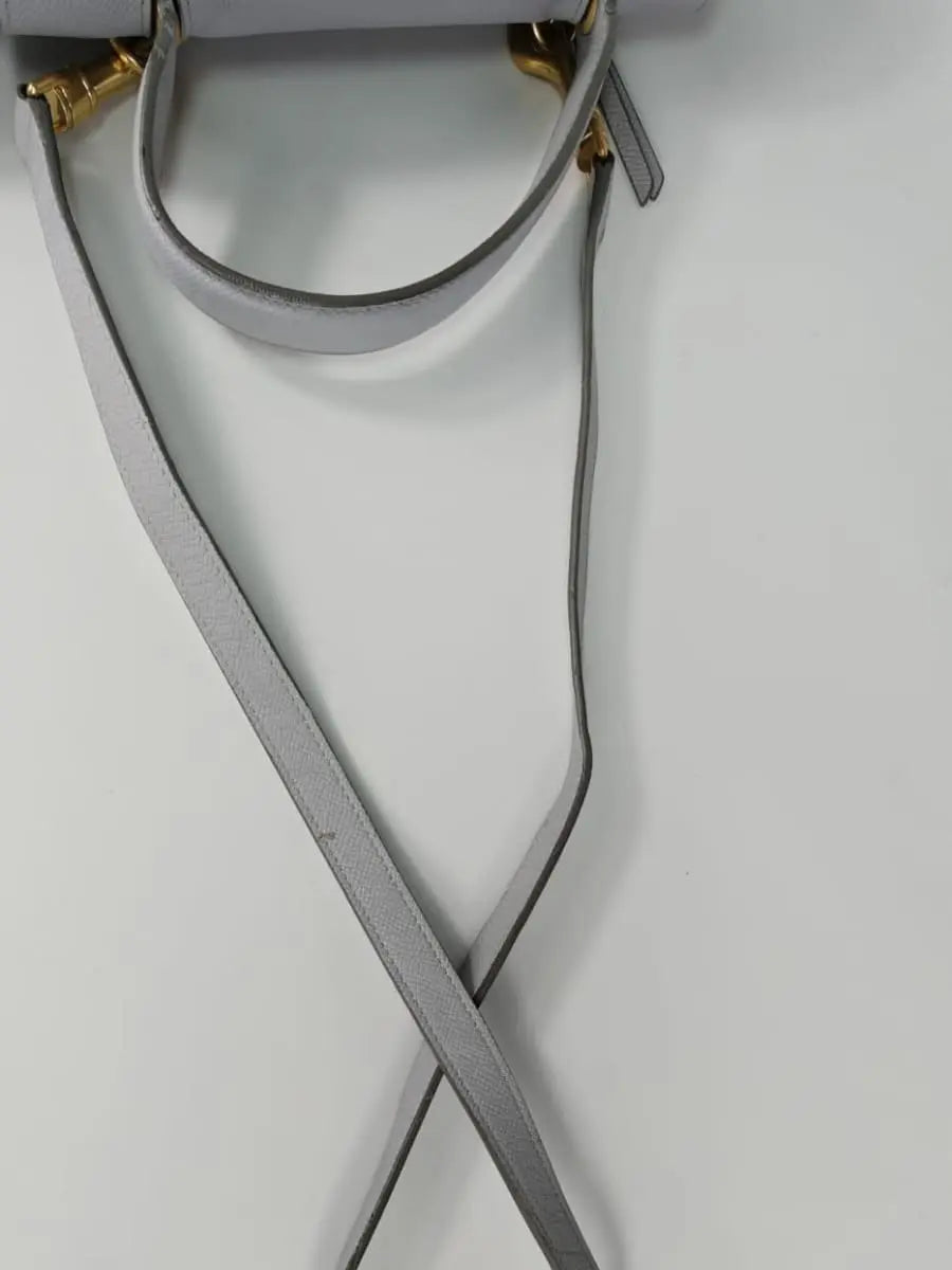 Céline Belt Bag Cuir Gris Clair Sellier Vintage
