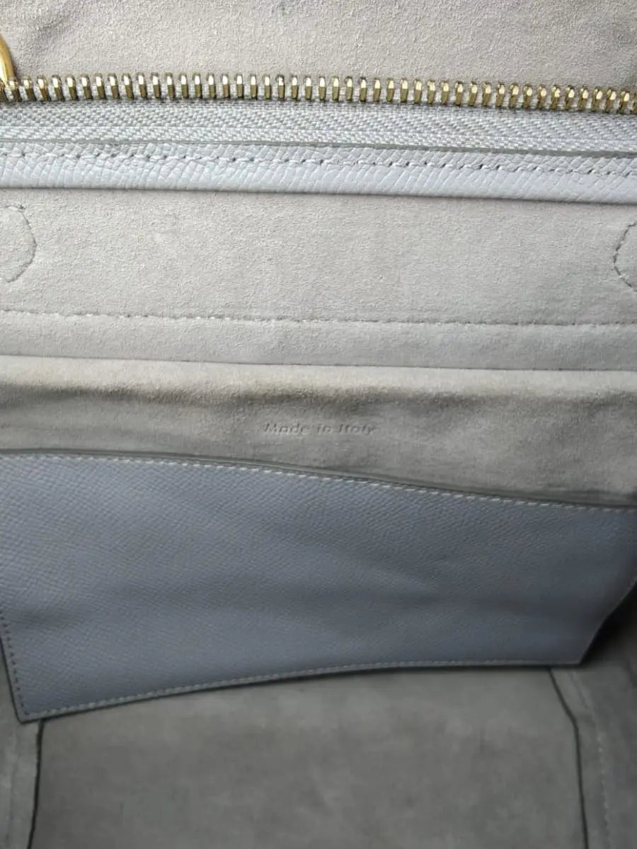 Céline Belt Bag Cuir Gris Clair Sellier Vintage