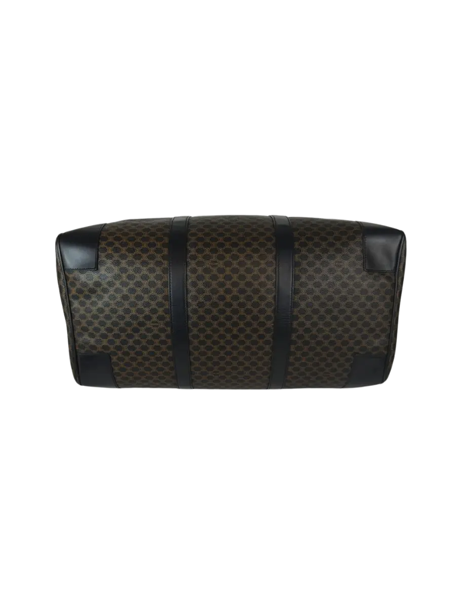 Céline Boston Triomphe Macadam 48H Noir & Marron Sellier Vintage