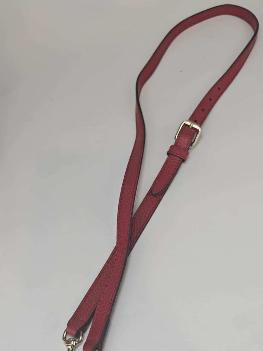 Gucci Dôme Cuir Grainé Rouge Sellier Vintage
