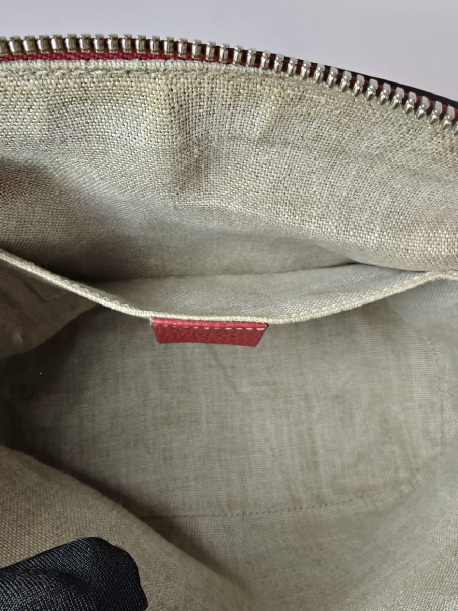 Gucci Dôme Cuir Grainé Rouge Sellier Vintage