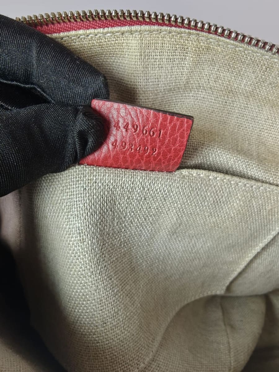 Gucci Dôme Cuir Grainé Rouge Sellier Vintage