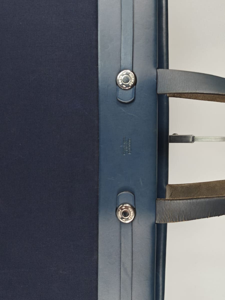 Hermès Herbag Toile & Cuir Bleu Nuit Sellier Vintage